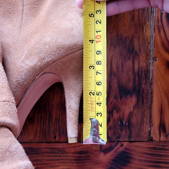 Alexandre Birman Olivia Slouch Booties Tan Suede Sz 37.5 - Picture 6 of 8